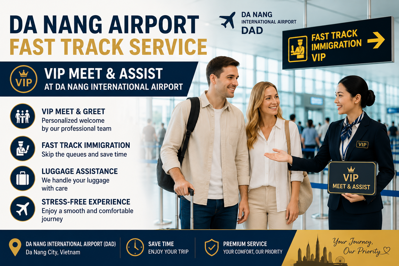 VIP Airport Assistance Vietnam for US Citizens | Fast Track Guide 2026